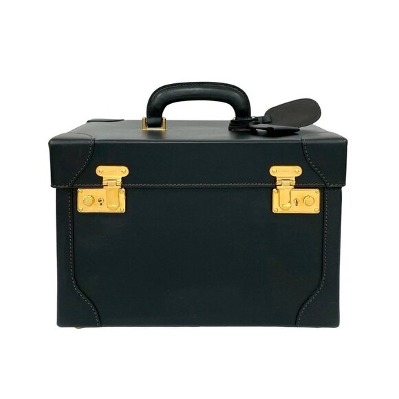 Gucci Handbags - GUCCI Authentic Vintage Black Leather Vanity Bag